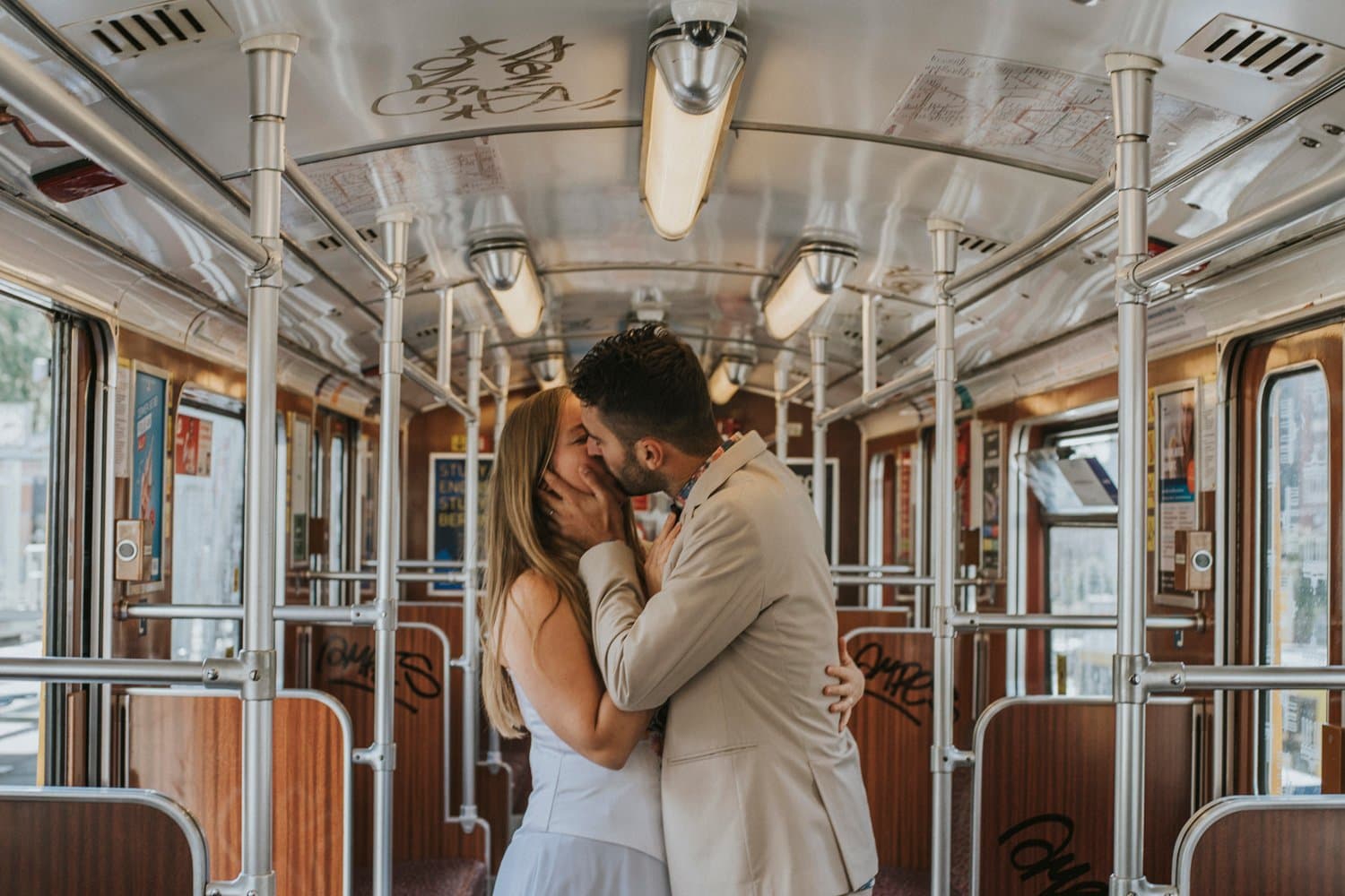 Berlin couple candid