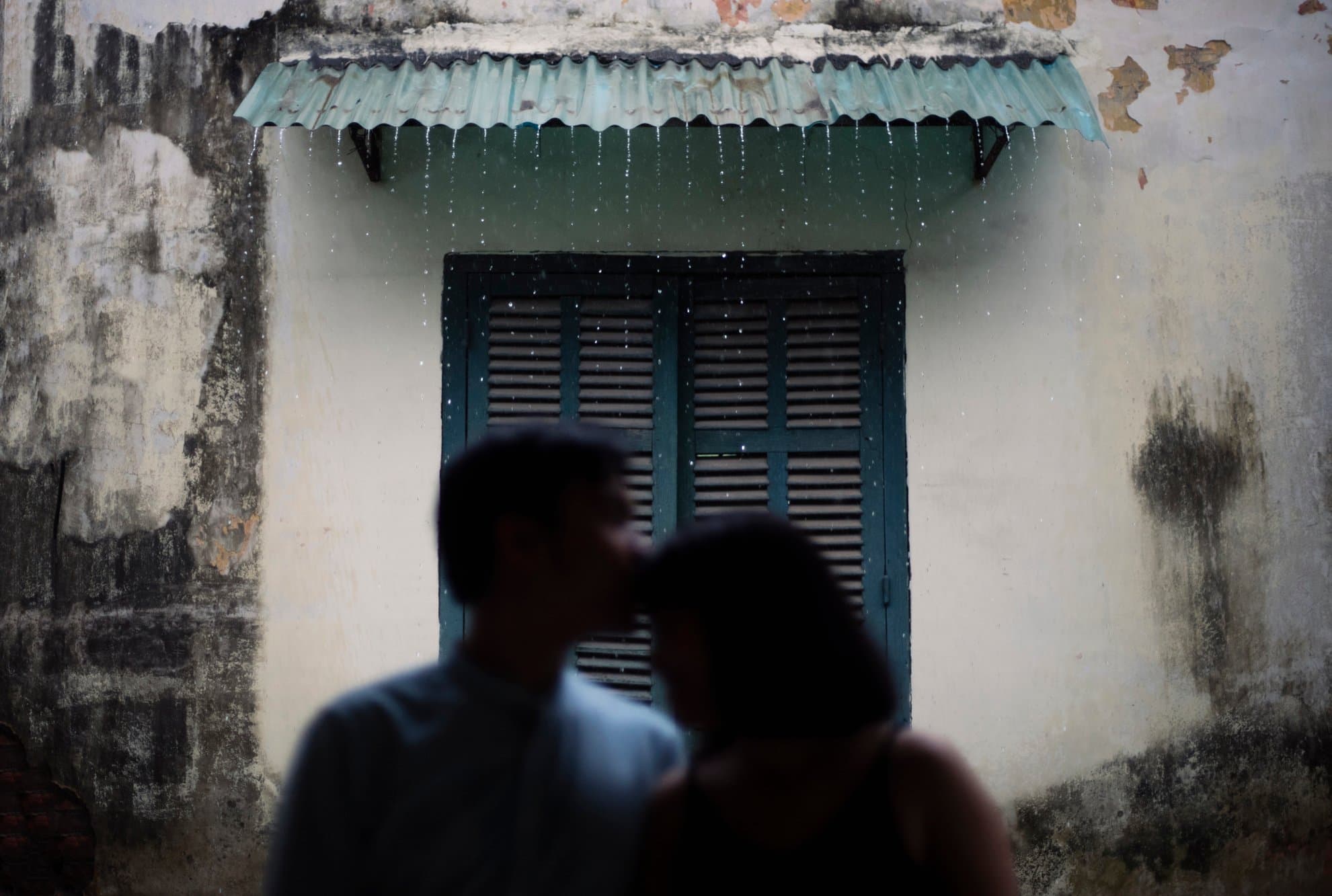 Wedding rain Hanoi