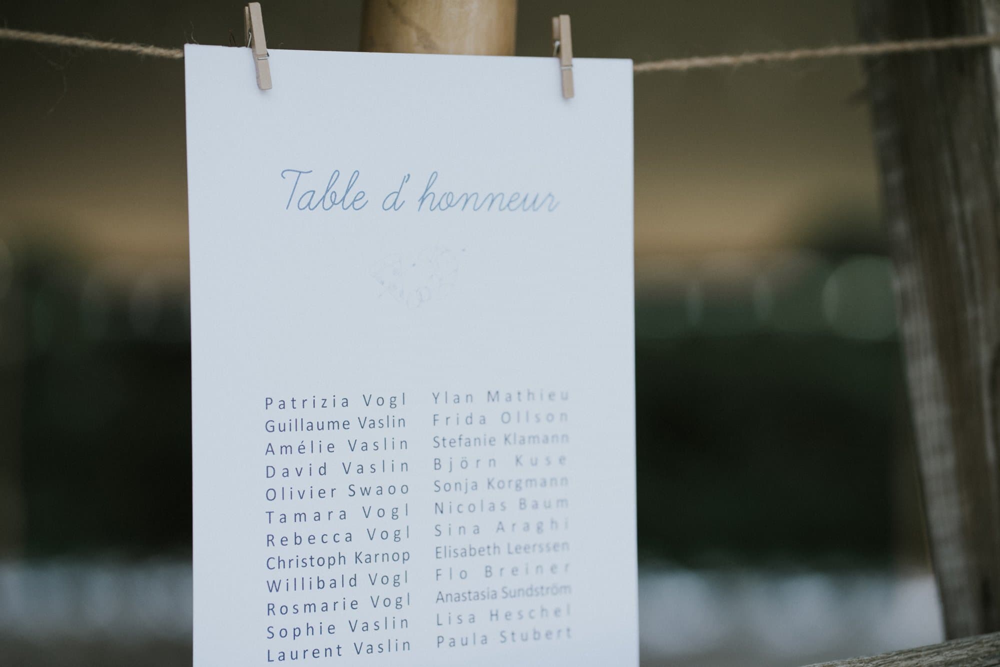 Provence wedding reception