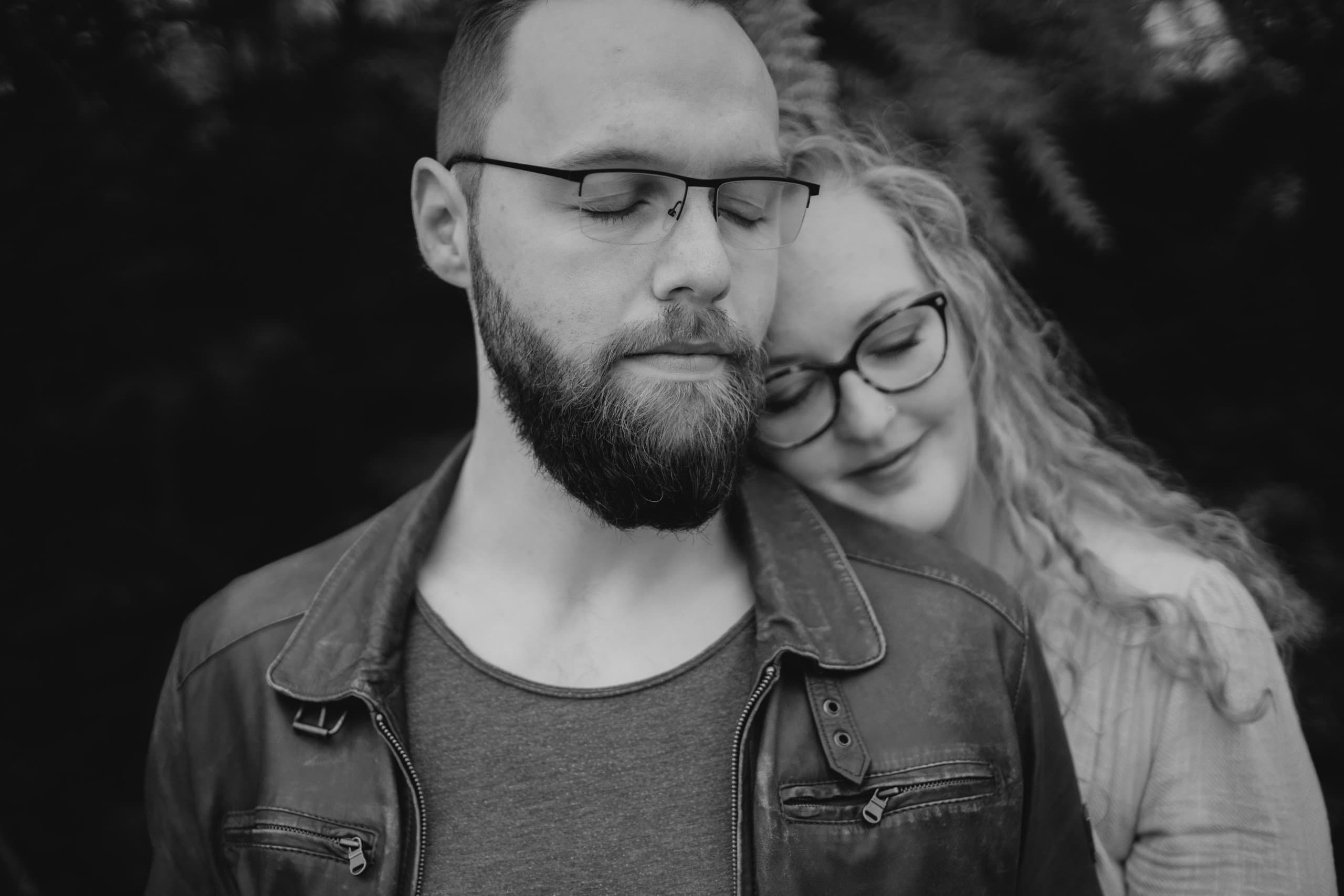 Engagement couple portrait